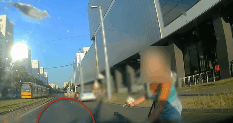 Köpködött a gyalogos, miután átment a piroson és rádudáltak