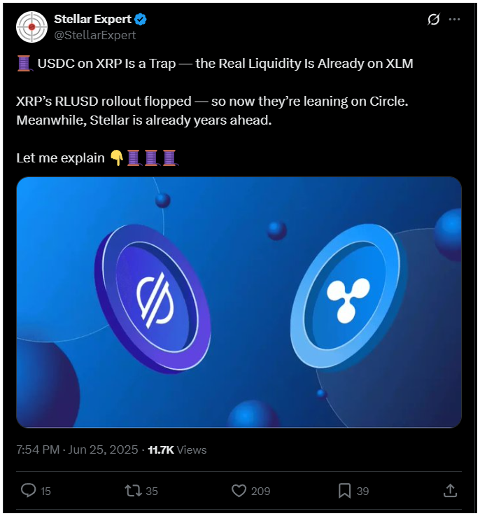 XRP vs. Stellar: Későn jött az USDC-integráció?