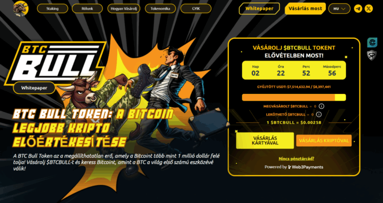 A bálnák már vették a jelet – 100-szoros nyereség várhat a BTC Bull Tokenre