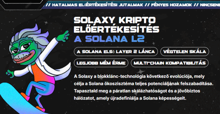 3 nap múlva igényelhető a Solaxy, már több, mint 55 millió dollár gyűlt össze