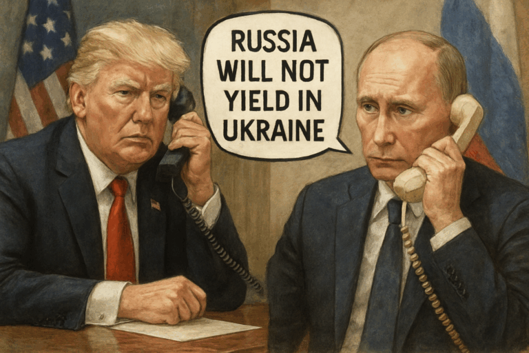 Trump és Putyin telefonbeszélgetése: Oroszország nem enged Ukrajnában.
